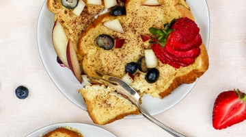Blueberry & Honey-crisp Apple French Toast (Grilled in Foil)