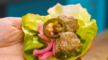 Keto Meatballs in Lettuce Wraps