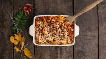 Proper Good Red Pepper and Meatball Baked Ziti