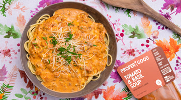 Cheesy Tomato Soup Spaghetti