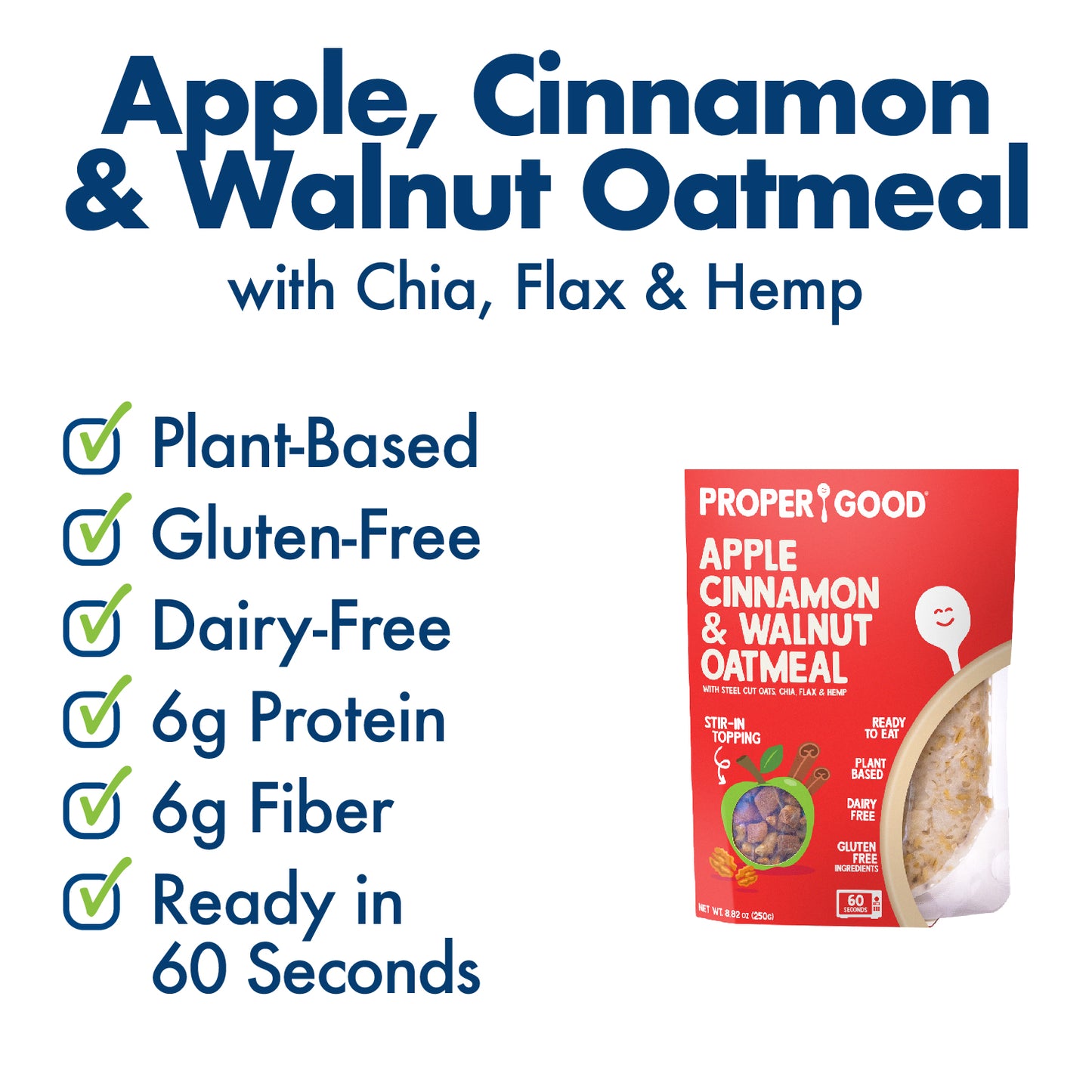 Apple, Cinnamon & Walnut Oatmeal Benefits - Eat Proper Good