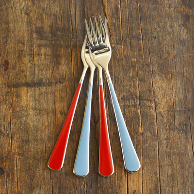 Light Blue Forks & Red Forks - Eat Proper Good