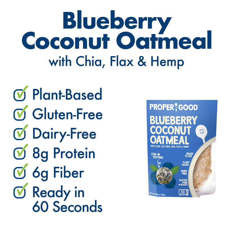 Blueberry & Coconut Oatmeal Benefits - Eat Proper Good
