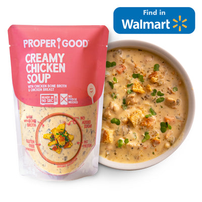Creamy Chicken Soup in Bowl and in Pouch - Find in Walmart - Eat Proper Good