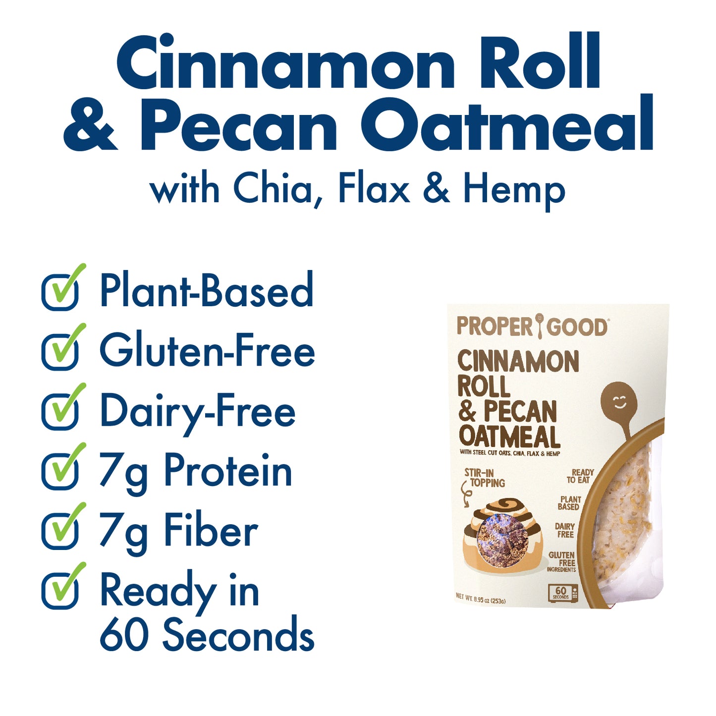 Cinnamon Roll & Pecan Oatmeal Benefits - Eat Proper Good