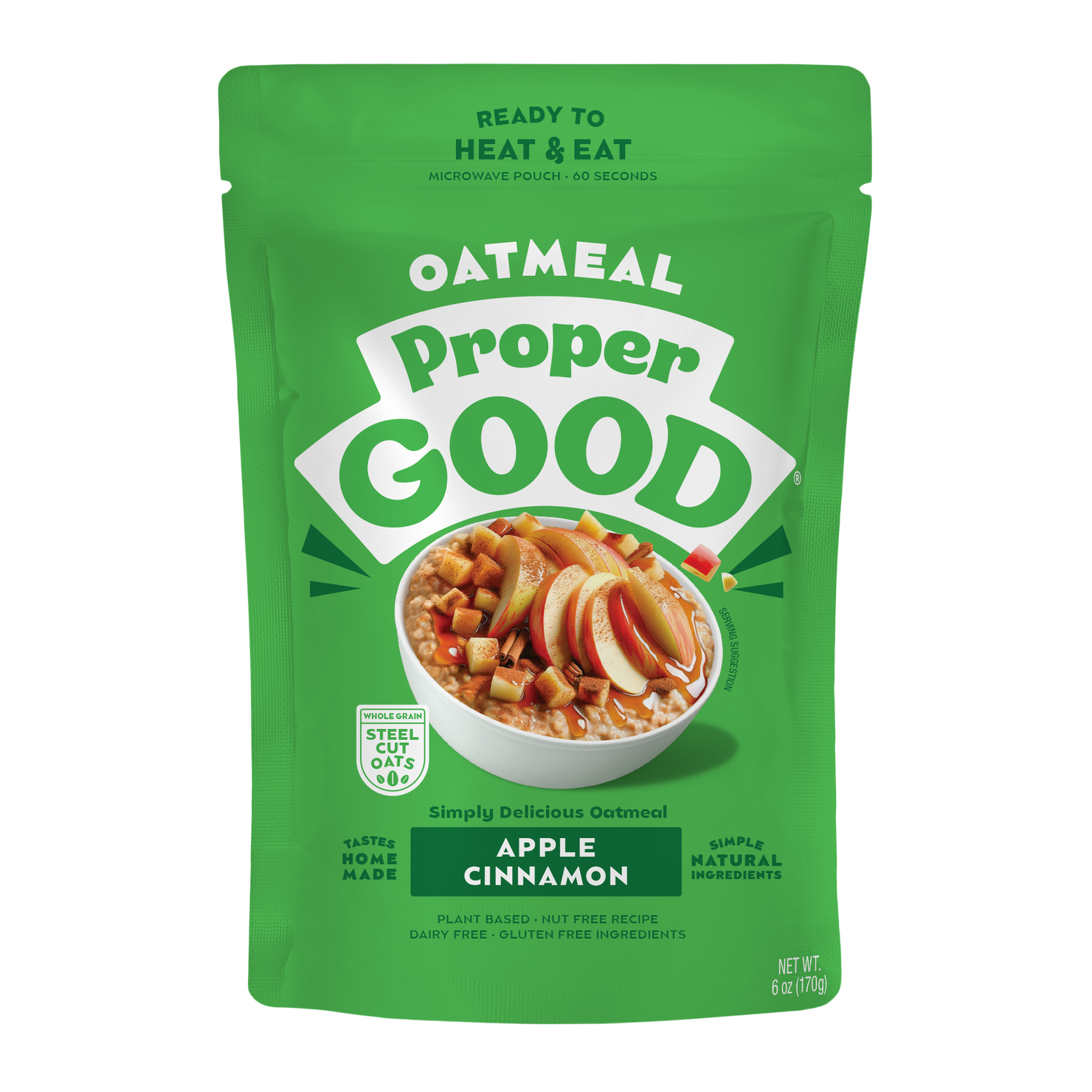 Apple Cinnamon Oatmeal - Eat Proper Good