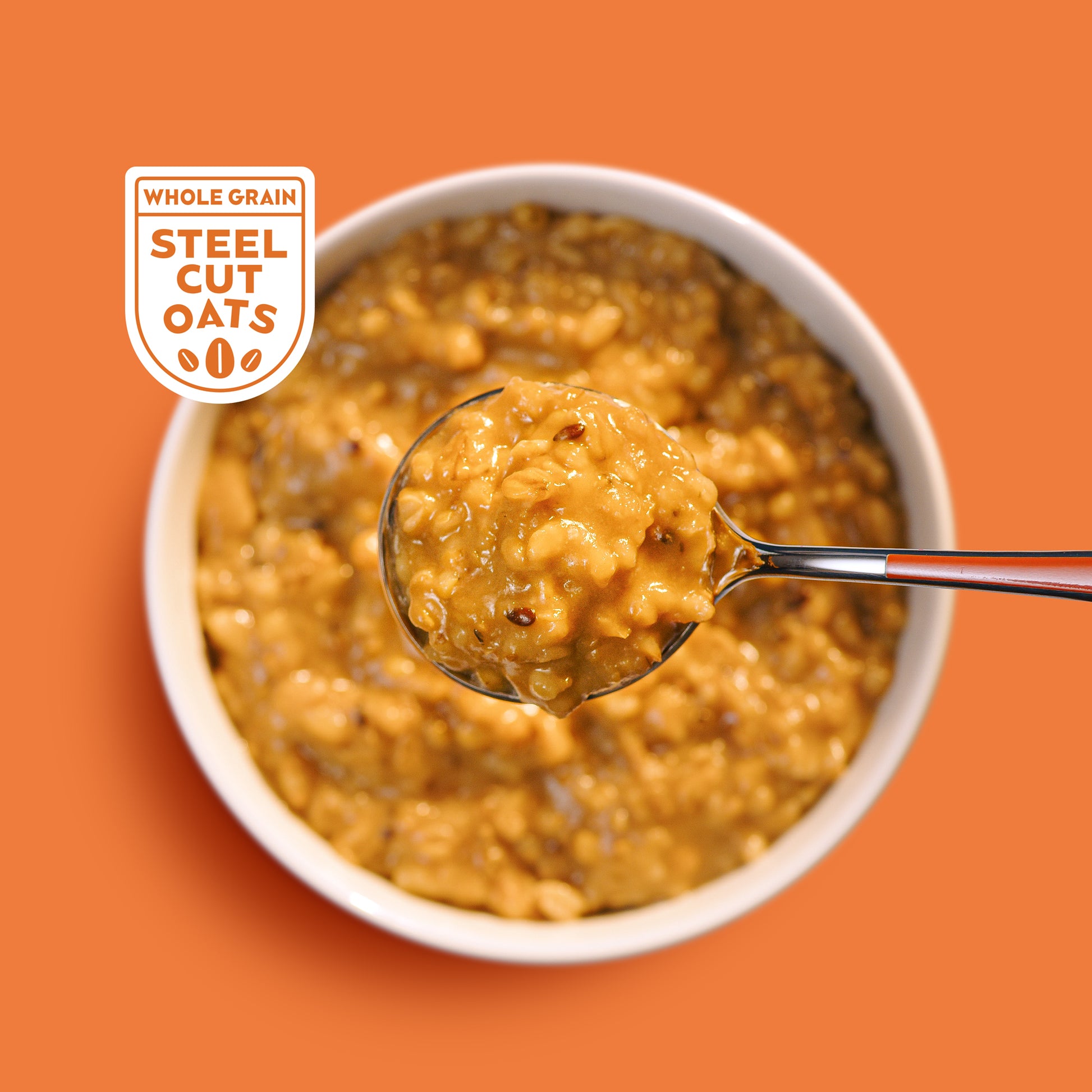 Maple Brown Sugar Oatmeal Top Down - Eat Proper Good