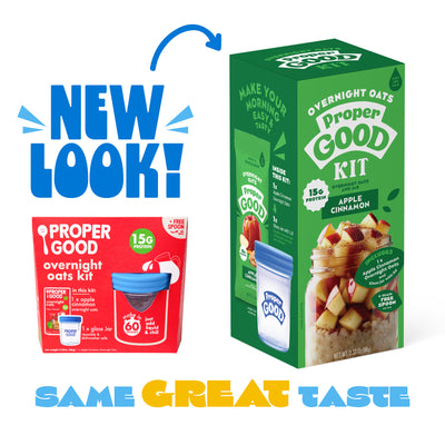 Apple Cinnamon Overnight Oats Kit  New Look - Eat Proper Good