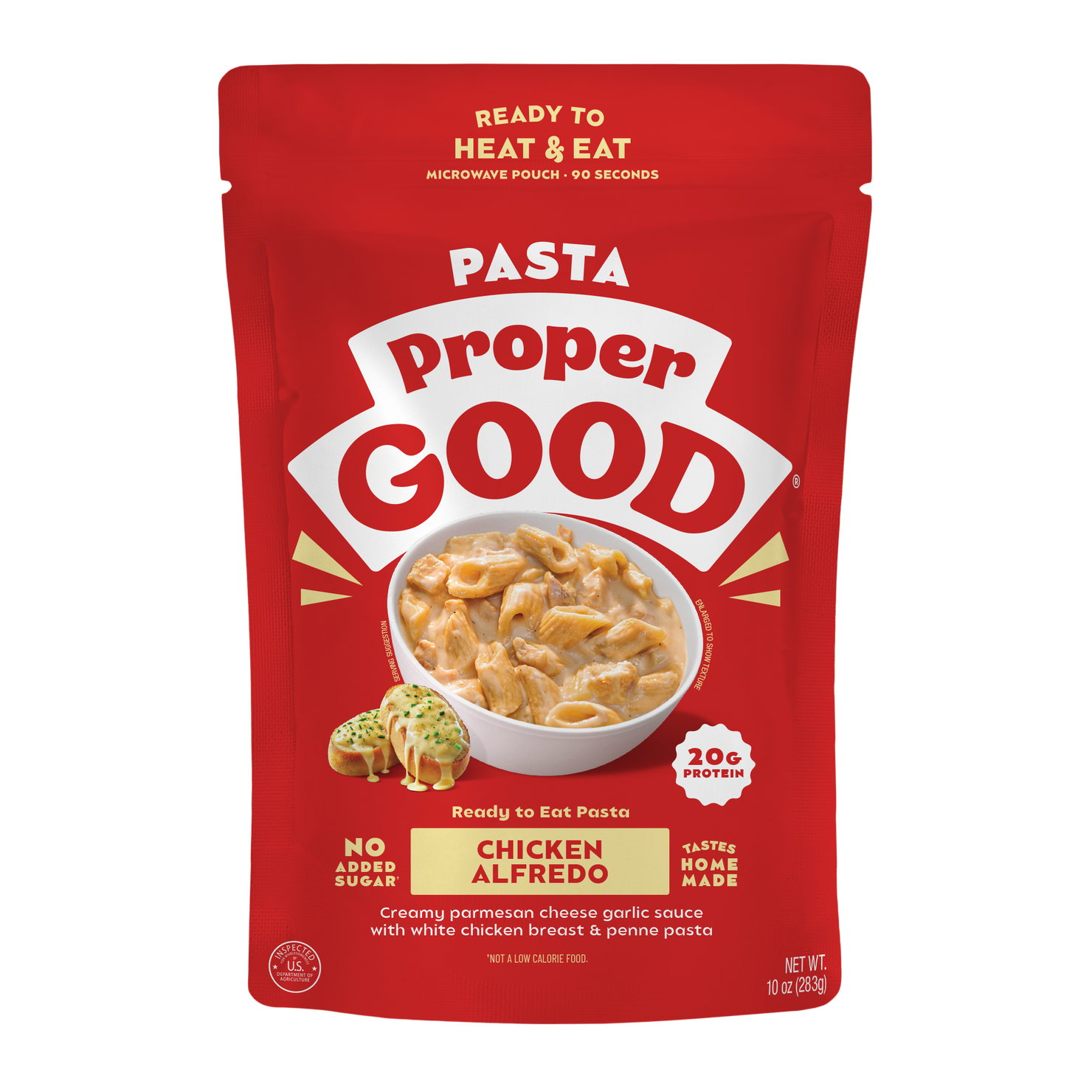 Chicken Alfredo Pasta Packaging - Eat Proper Good