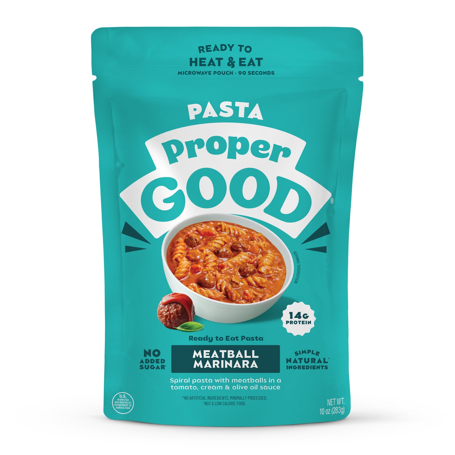 Meatball Marinara Pasta Packaging - Eat Proper Good