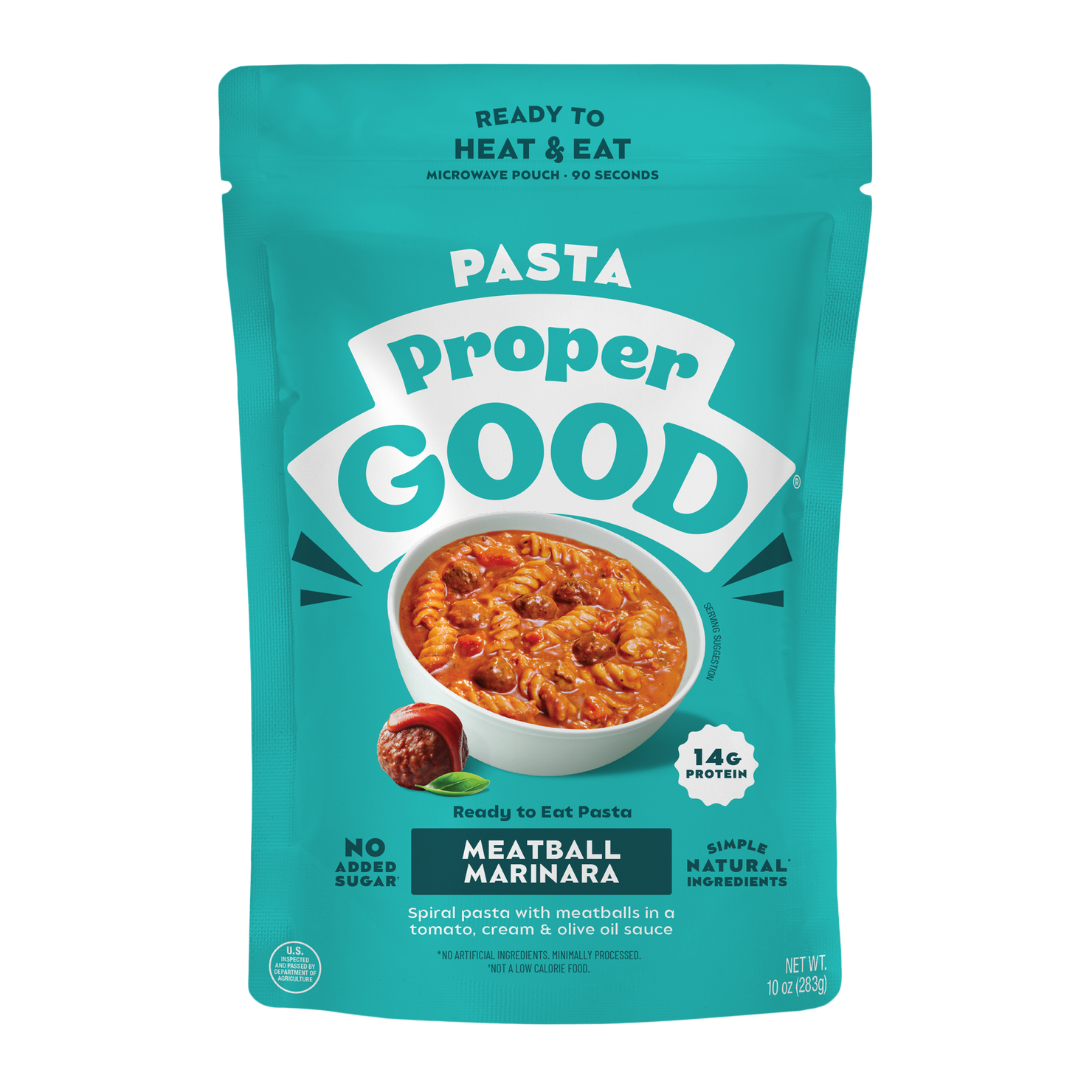 Meatball Marinara Pasta Packaging - Eat Proper Good