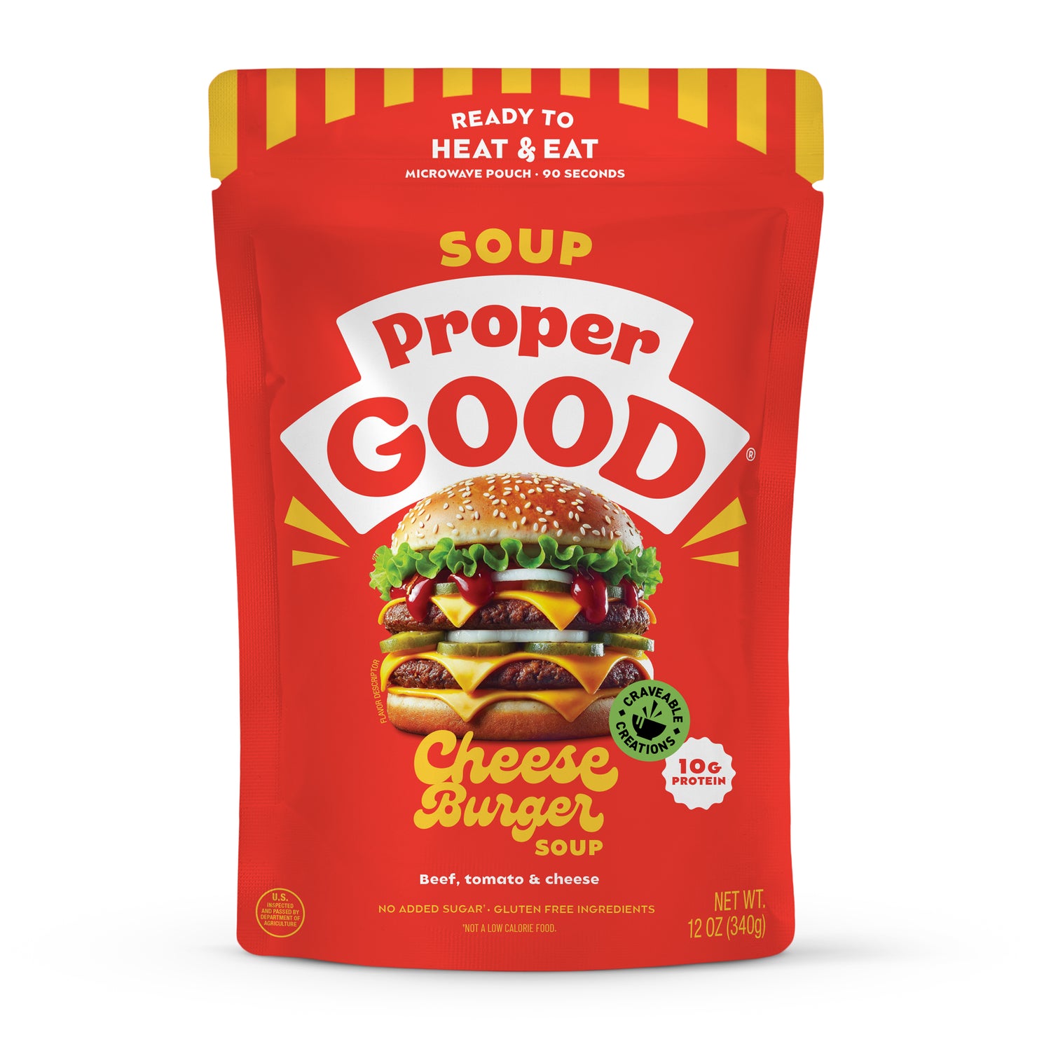 Cheeseburger Soup Packaging - Eat Proper Good