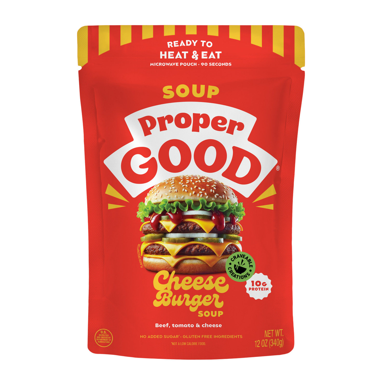 Cheeseburger Soup Packaging - Eat Proper Good