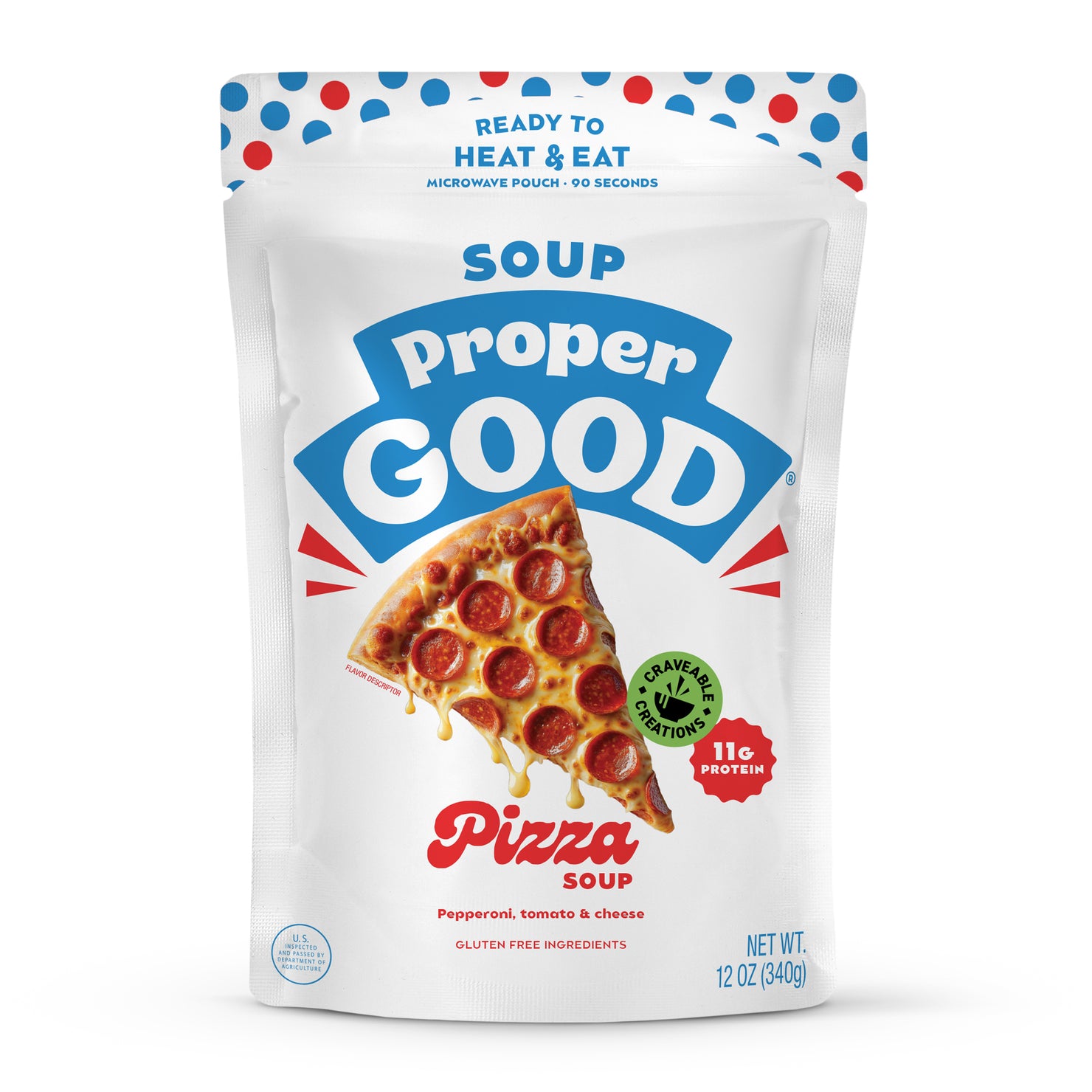 Pepperoni Pizza Soup Packaging - Eat Proper Good