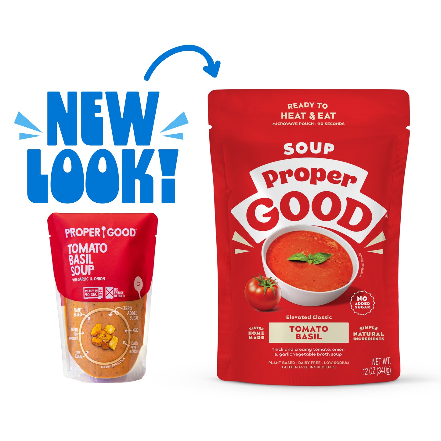 Tomato Basil Soup New Packaging - Eat Proper Good