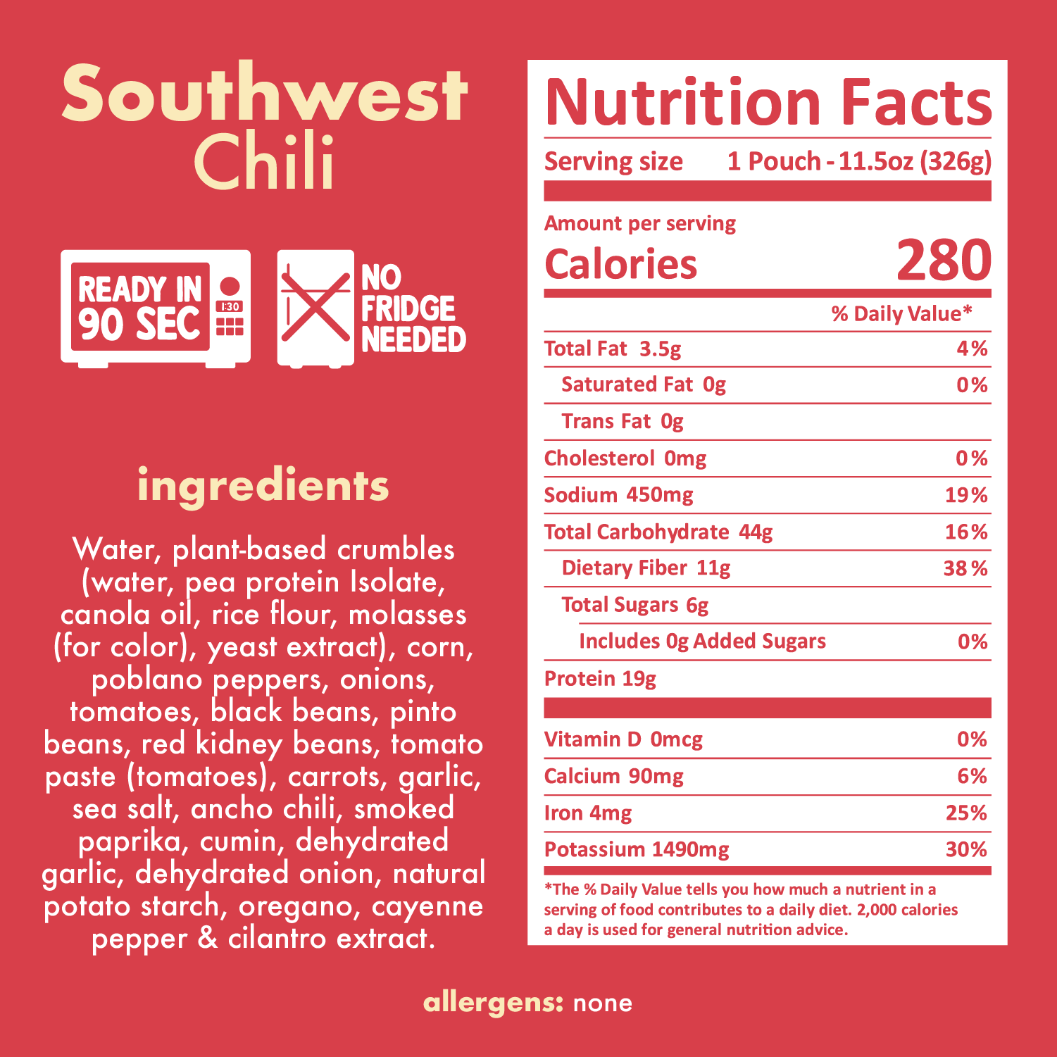 Southwest Chili Nutritional Facts - Eat Proper Good