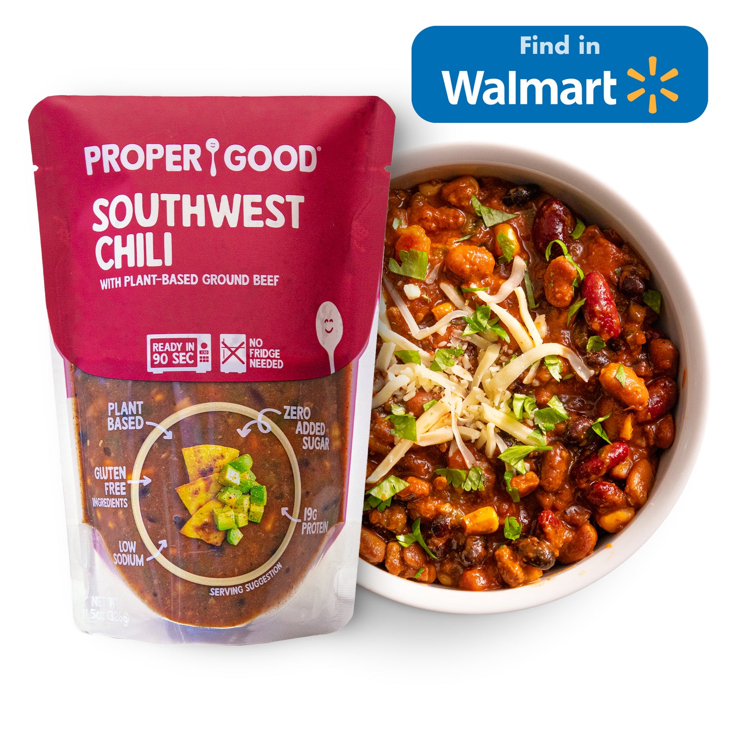 Southwest Chili in Bowl and in Pouch - Find in Walmart - Eat Proper Good