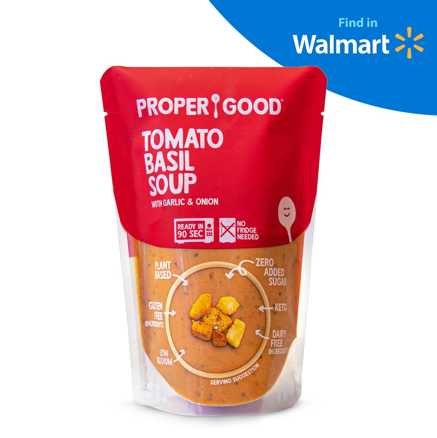Tomato & Basil Soup - Find in Walmart - Eat Proper Good