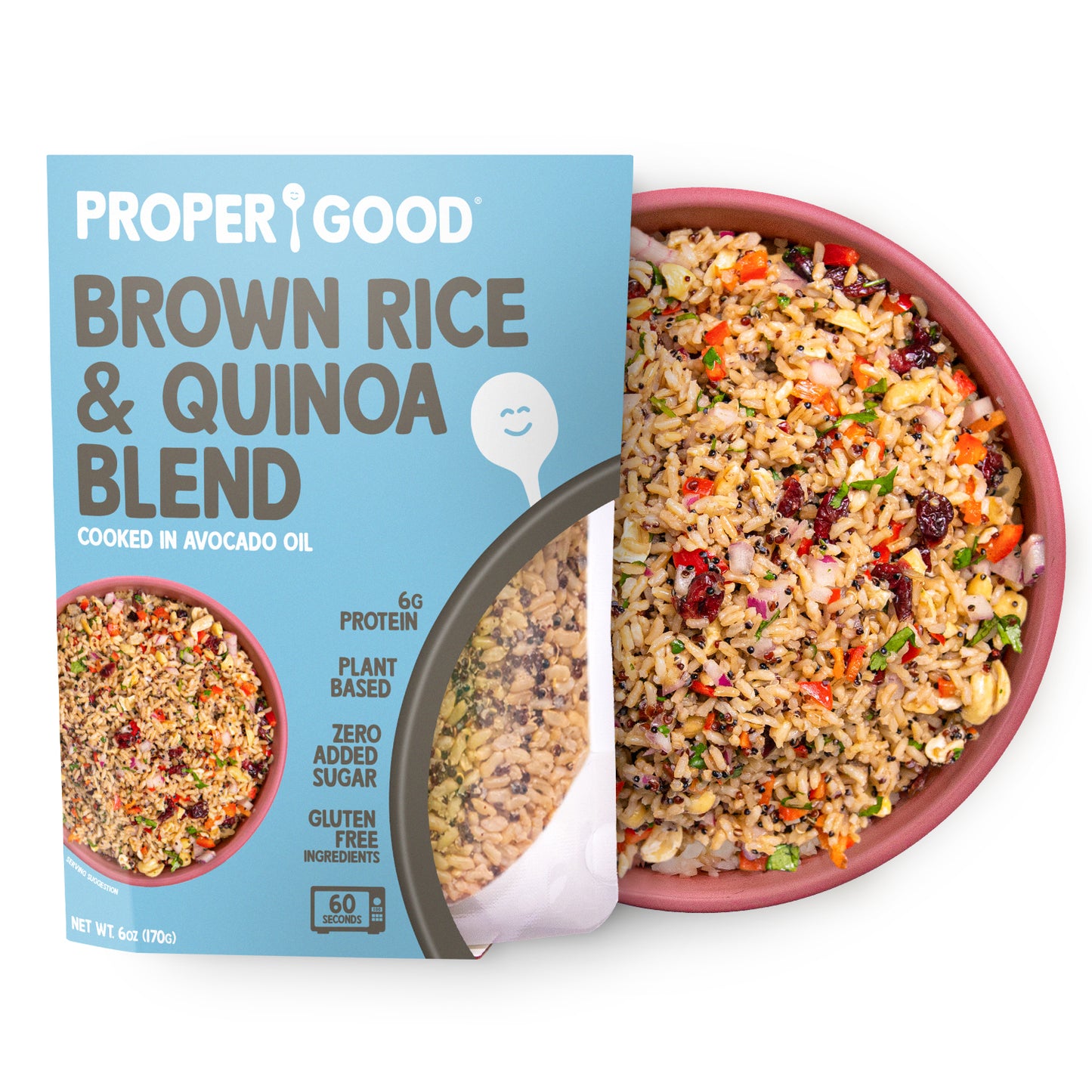Quinoa & Brown Rice Blend in Bowl and in Pouch - Eat Proper Good